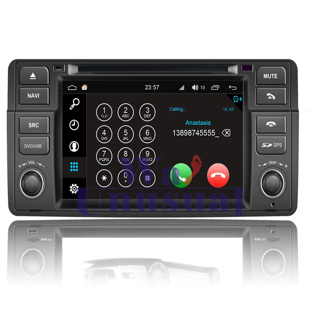 Best WANUSUAL 7 Inch WINCA S190 Android 7.1 Quad Core 2G+16G Car Multimedia Player GPS for BWM E46 GPS Navigation with BT WIFI Maps 2