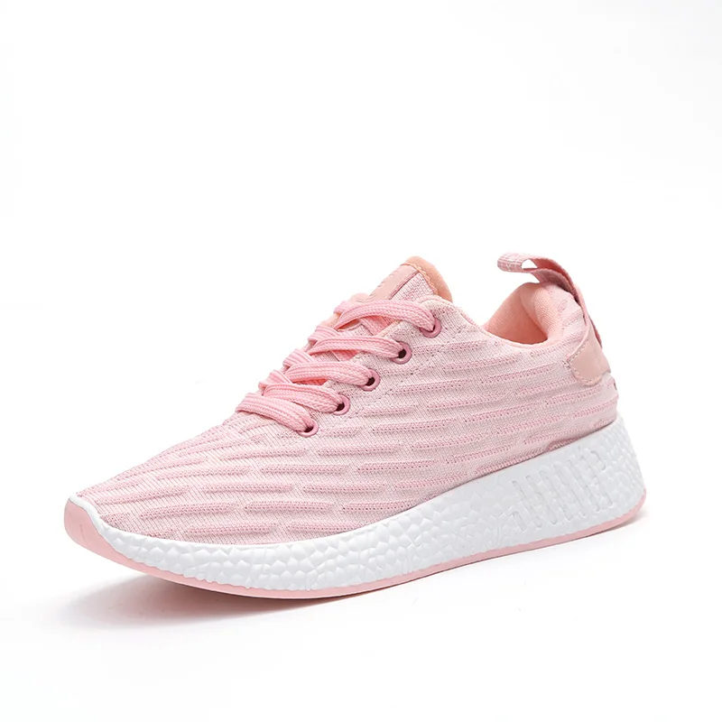 

YeddaMavis Couples Running Shoes Women Shoes Spring New Fashion Lace Up Casual Shoes Breathable Mesh Pink Womens Shoes Woman