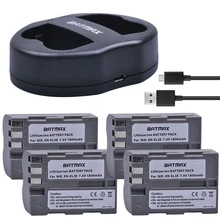 4X Haute Capacité EN-EL3E EN-EL3e ENEL3E EN EL3E Batteries et Chargeur Double USB pour Nikon D50 D70 D80 D90 D100 D200 D300 D700 z1