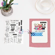 CH superhero stamp Clear Stamp for Scrapbooking Transparent Silicone Rubber DIY Photo Album Decor