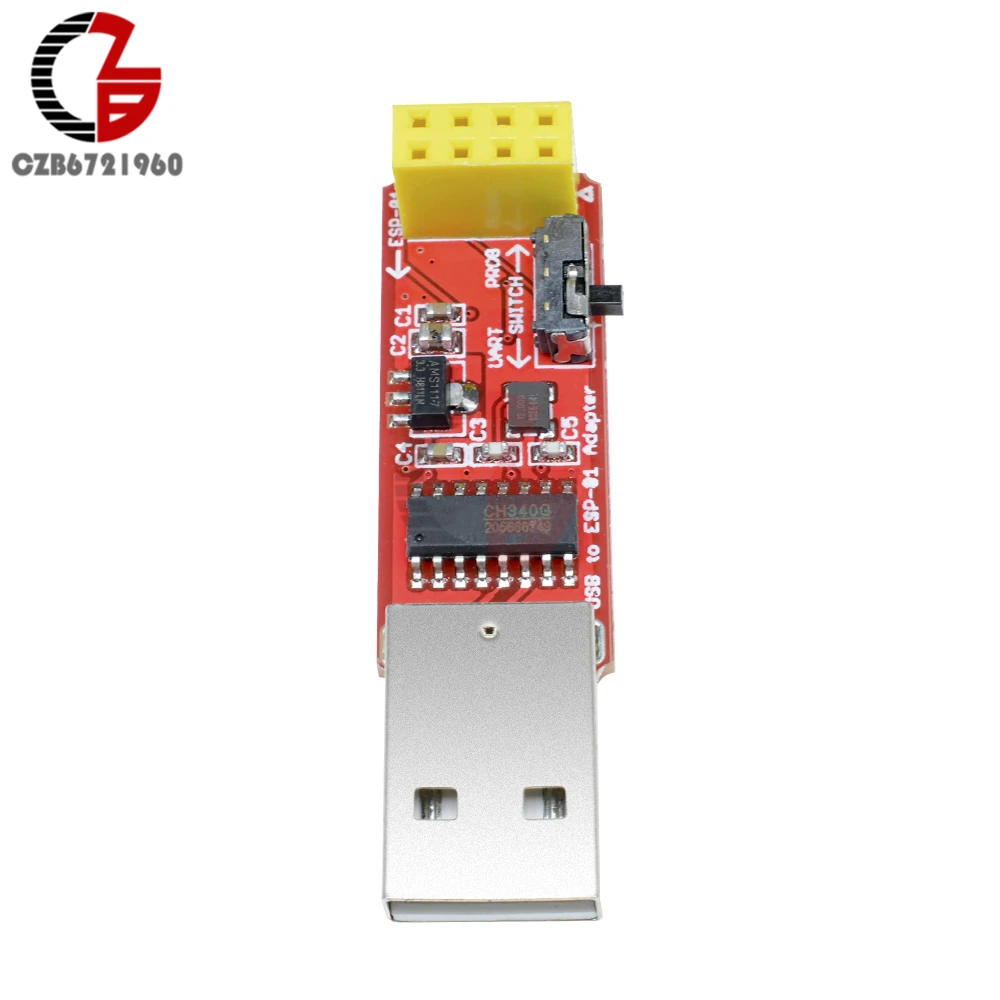 CH340 USB к ESP8266 серийный ESP-01 ESP-01S адаптер беспроводной Wifi разработчик ESP01 ESP01S программист адаптер GPIO модуль