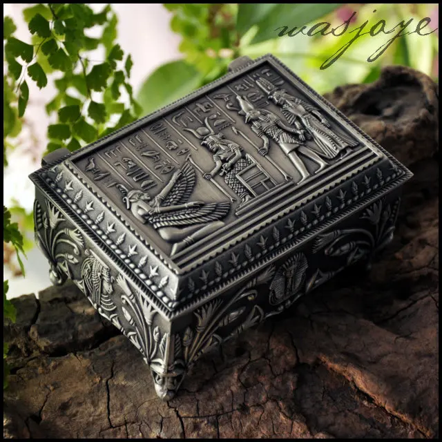 Классическая европейская Шкатулка принцессы Isis объемная металлическая высококлассная роскошная винтажная египетская коробка для хранения оптом подарок