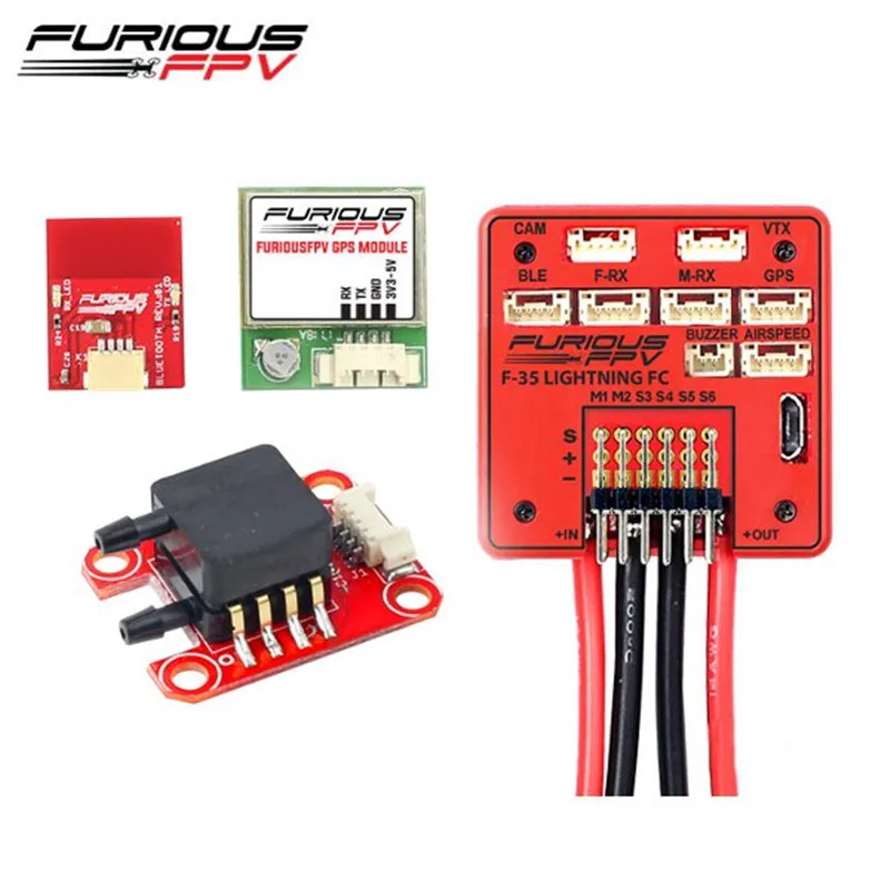 

FuriousFPV F-35 Lightning Flight Controller + AirSpeed Sensor + GPS Module + Bluetooth Module For RC Multicopter DIY Spare Parts