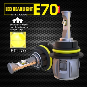 

XP70 ETI CSP Chips H1 H4 H7 H11 H13 9004 9005 9006 9012 5202 D4C Car LED Headlight Bulbs Hi-Lo Beam 50W 8000LM 6000K 24V