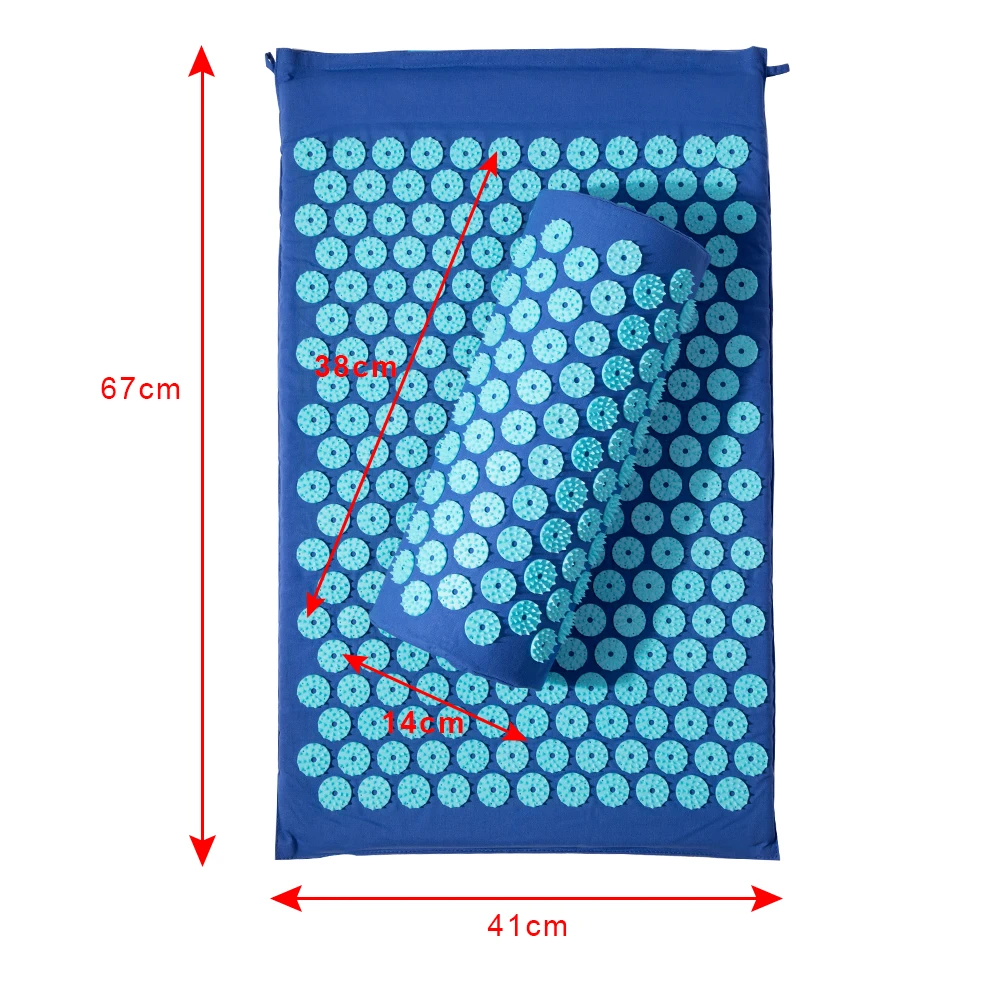 Массажный релаксационный акупрессурный массажер, коврик для облегчения тела, ног, спины, снятия стресса, боли, иглоукалывание, шип, массажный коврик