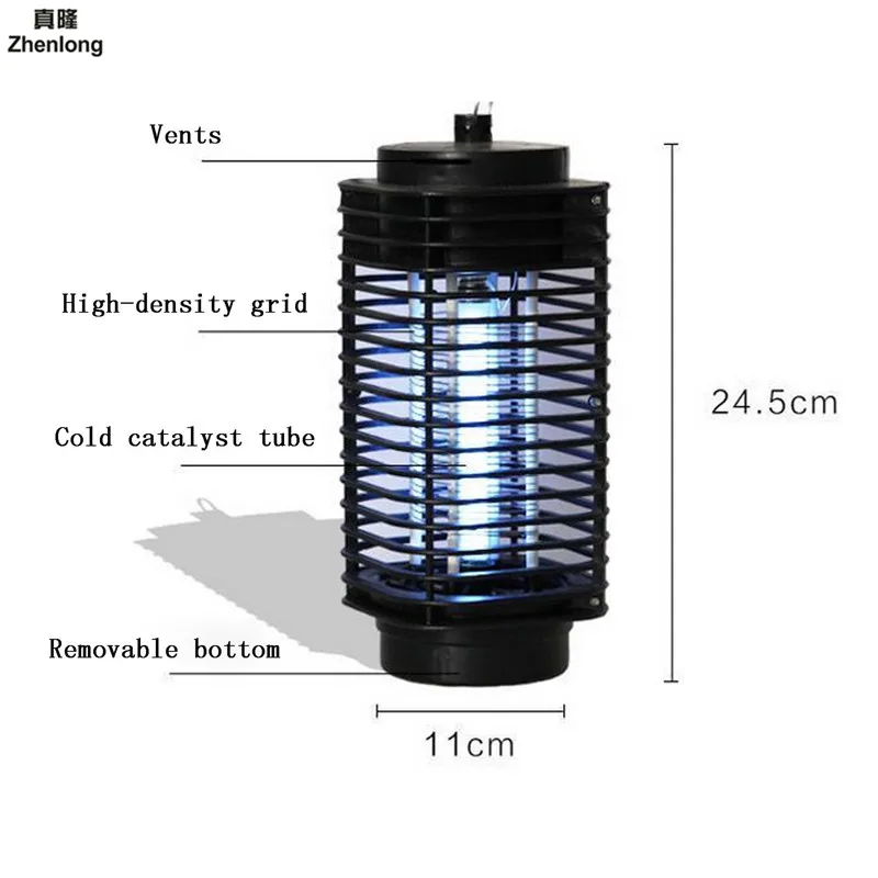 Электроника комаров убийца ловушка моли Fly Оса светодиодный ночник ошибка насекомых свет черный Killing вредителей Zapper ЕС США Plug AC110-220V
