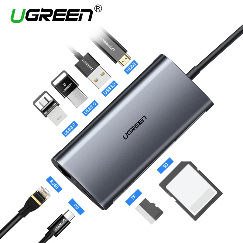 Ugreen <b>USB Type C</b> HUB (мини обзор)
