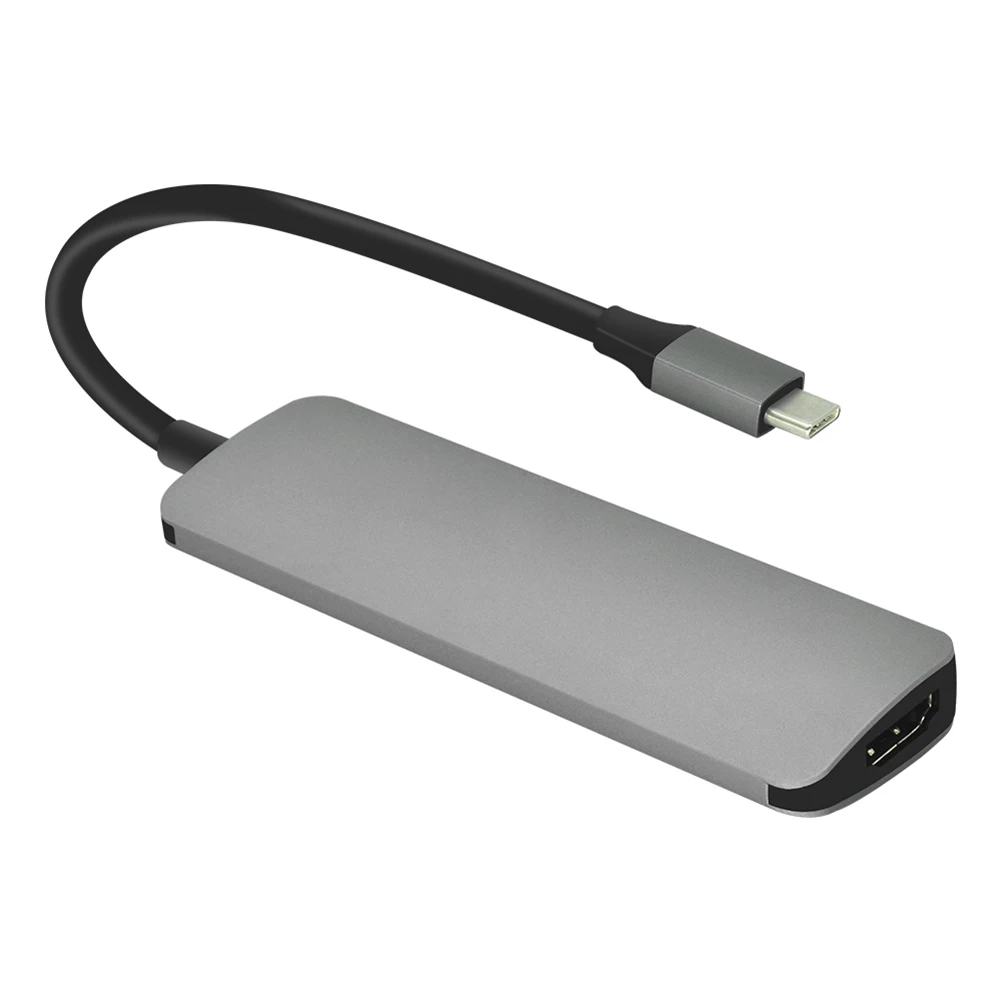 4 в 1 концентратор USB-C к HDMI 4 K USB 3,0 адаптер PD/Micro Usb зарядный порт для MacBook Pro samsung Galaxy S8 USB C концентратор