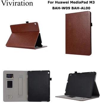 

Brown Black Faux Leather Flip Stand Case For Huawei Media Pad M3 Lite 10 10.1 Auto Sleep Wake Up Tablet Smart Case For Huawei M3