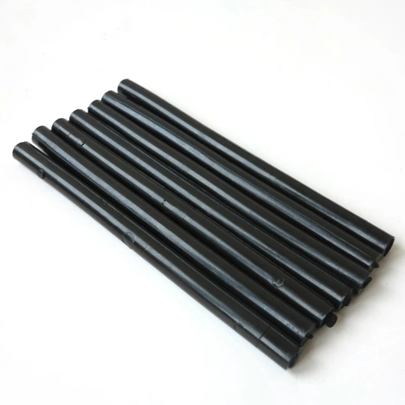10 PCS Black and Clear Italy Keratin Glue Stick Hot Melt Glue Sticks for Fusion Tip Bonded Hair Extension