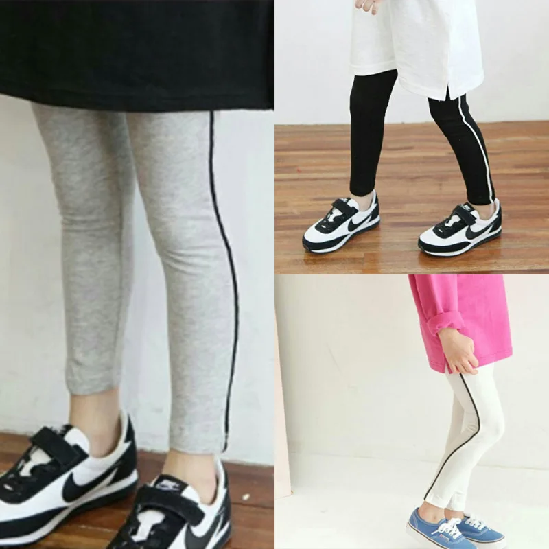 

Children Spring Autumn Toddler Cute Soild Kids Sport Skinny Pants for Girls