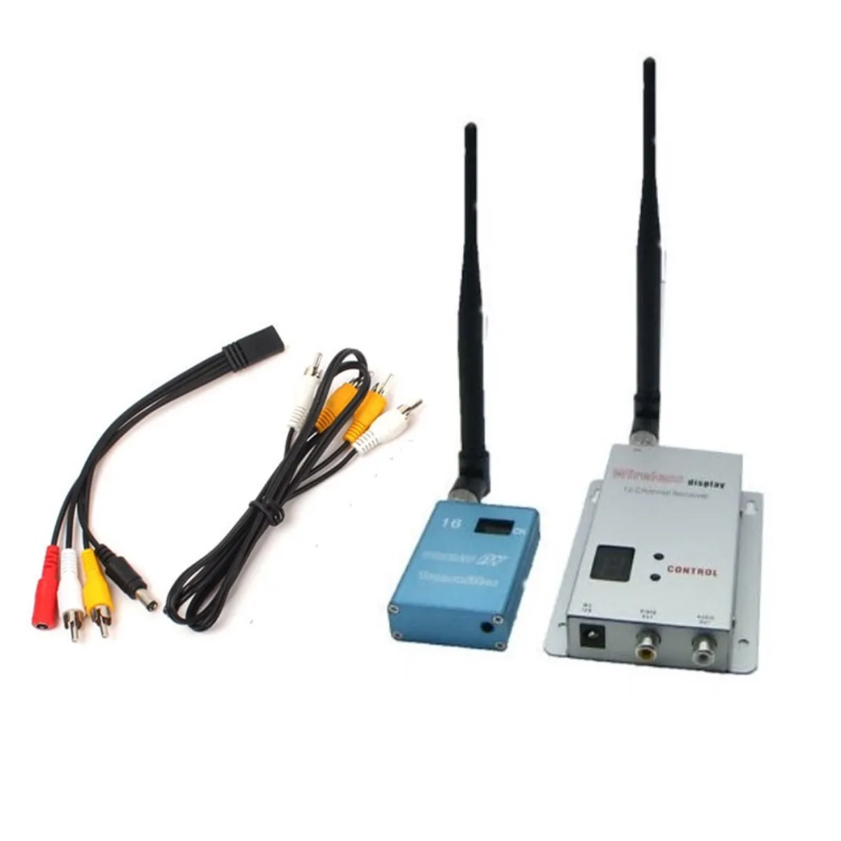 1.2GHz 700mW 15CH Wireless Room-to-Room Audio/Video Transmitter Receiver Set for FPV Photography 