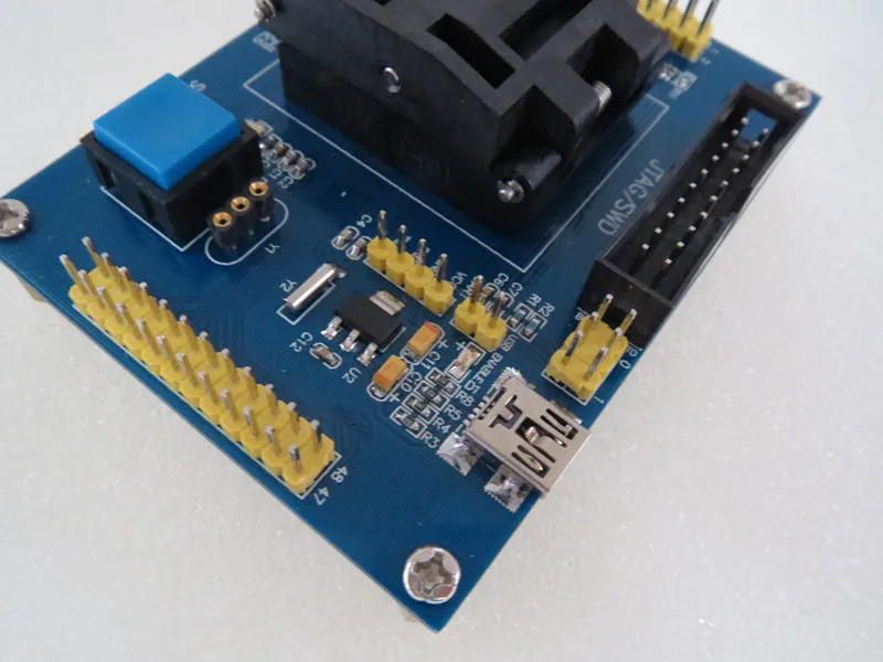 ST IC Тесты сиденье STM32F103 STM32L сжигание программа GDF1032-LQFP48 гнездо адаптера