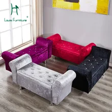Louis Fashion Stools Ottomans Solid Wood Fabric Shoes Bedroom Bed Clothing,sofa European Style Store Fitting Room