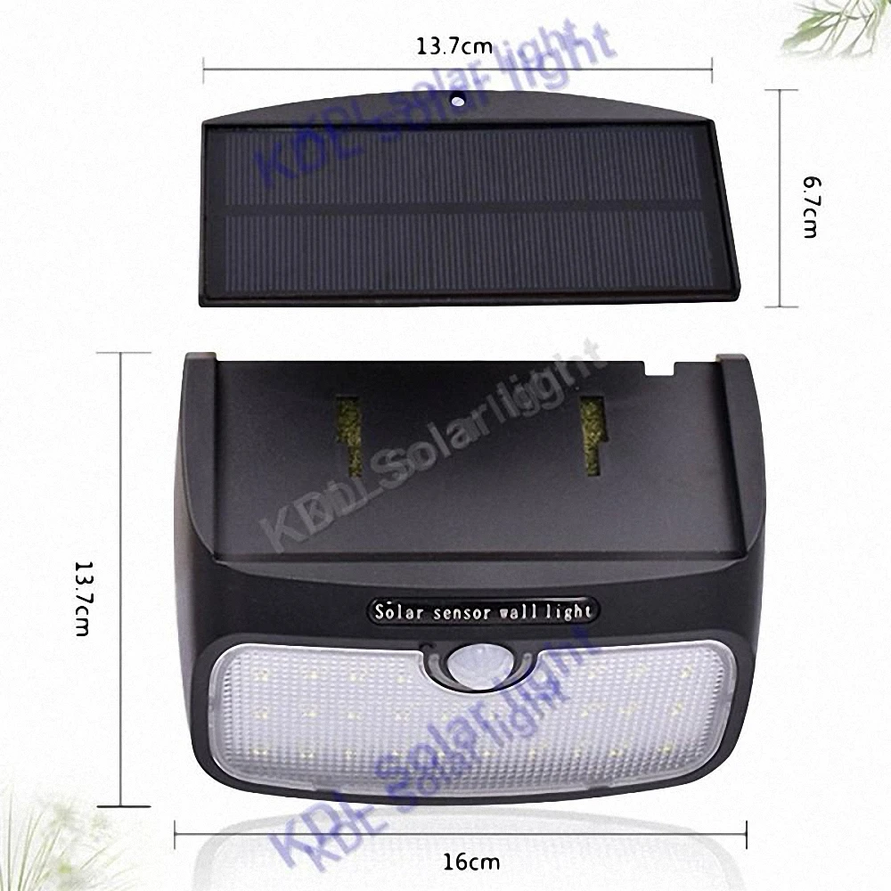 

3pcs/lot 48 LED Solar Lights Waterproof Wall Light Wireless Security Night Light with 3 Modes for Driveway Garden Step Stair Fen