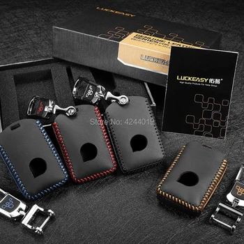 

LUCKEASY High-quality Smart Key Keyless Remote Entry Fob Case Cover with Key Chain For Volvo S90 V90 16-18