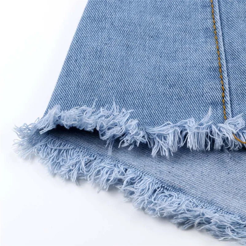 Fashion 2018 Summer style skirts womens Casual cowboy Mini High Waist Short Sexy Pockets Blue Denim Skirts Femme Saia Y04#N (10)