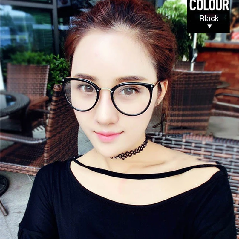 2019 Korean Round Eyeglasses Frames For Women Men Vintage Optical