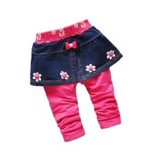 High quality! Baby bottoming culottes 2016 spring and autumn new cotton fashion sweet flowers 0-2 years old baby girls pants