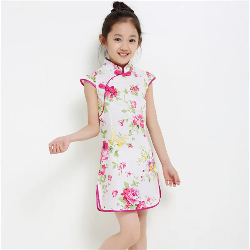От 1 до 9 лет; летнее винтажное платье для маленьких девочек; элегантная детская одежда в китайском стиле; костюм vestidos; Детские платья для девочек - Цвет: Style Sixteen