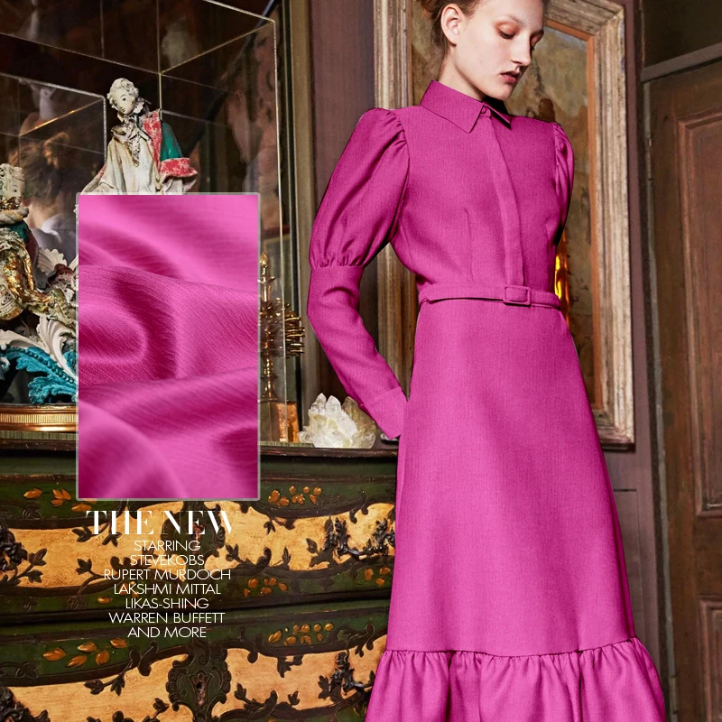 Rare fold sand washed heavy satin silk fabric luxury dress silk fabric