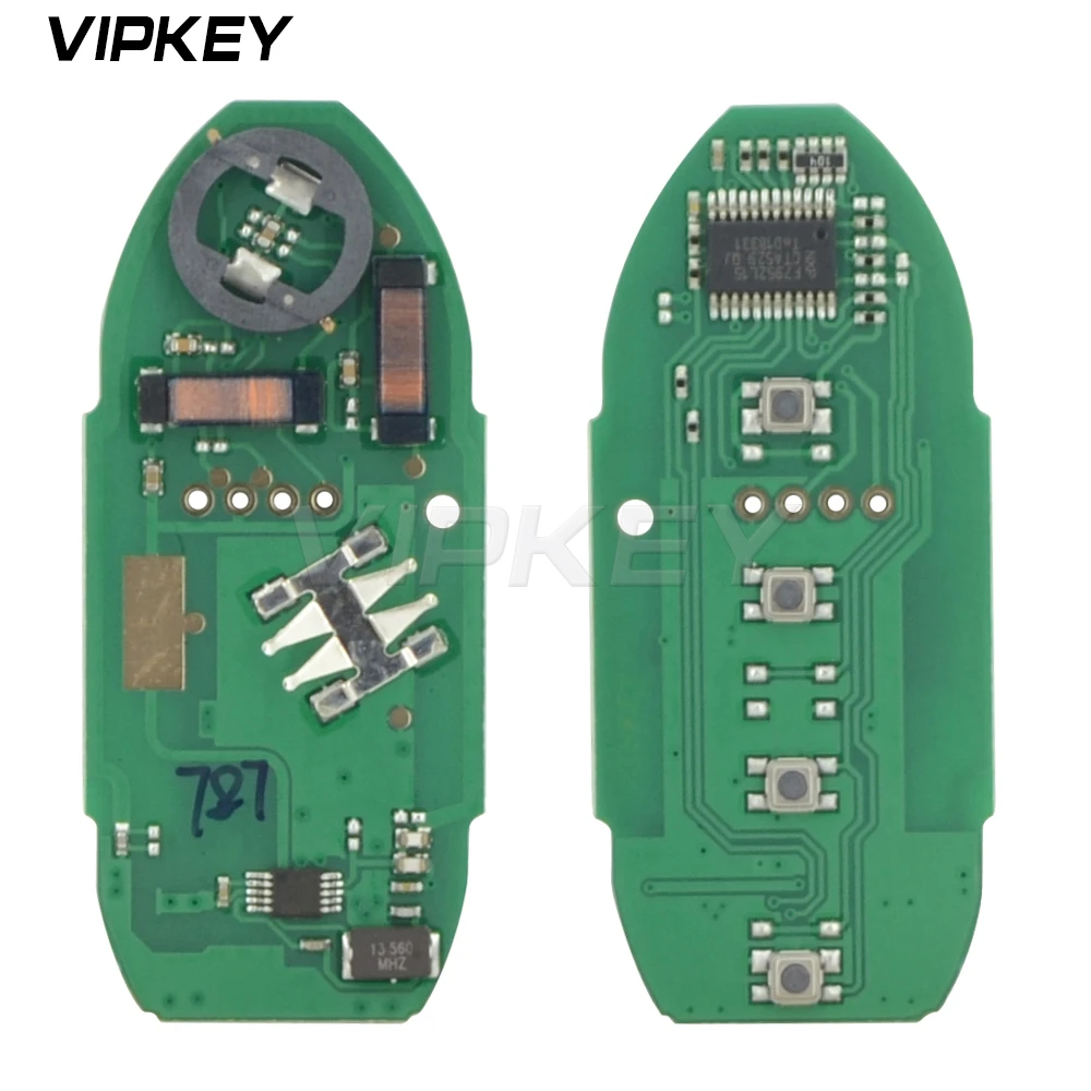 Remotekey 4 кнопки 433 МГц ID46 чип для Nissan Sentra ключ 2013 CWTWB1U787 умный ключ автомобиля