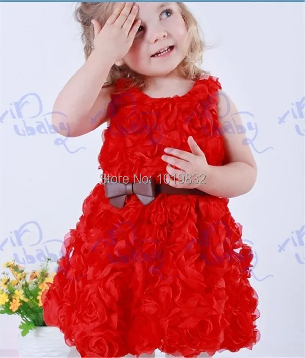 

Girl Red Party Dress,Children Girl Princess Dress,Flower Girl Dresses For Weddings