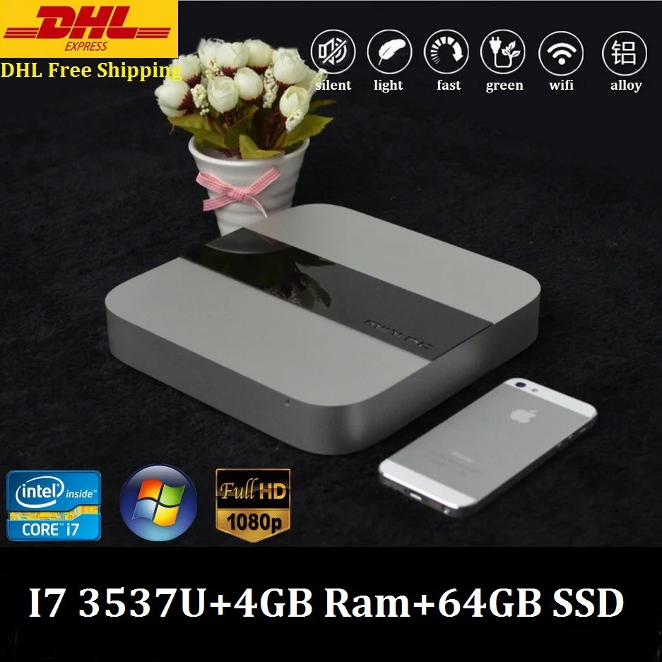 Lowest Price 3 Years Warranty i7 Mini PC Windows 10 HTPC Intel Core i7 Up to 3.1GHz 8GB 256GB SSD 1080P Kodi DHL Free Shipping Lowest Price 3 Years Warranty i7 Mini PC Windows 10 HTPC Intel Core i7 Up to 3.1GHz 8GB 256GB SSD 1080P Kodi DHL Free Shipping