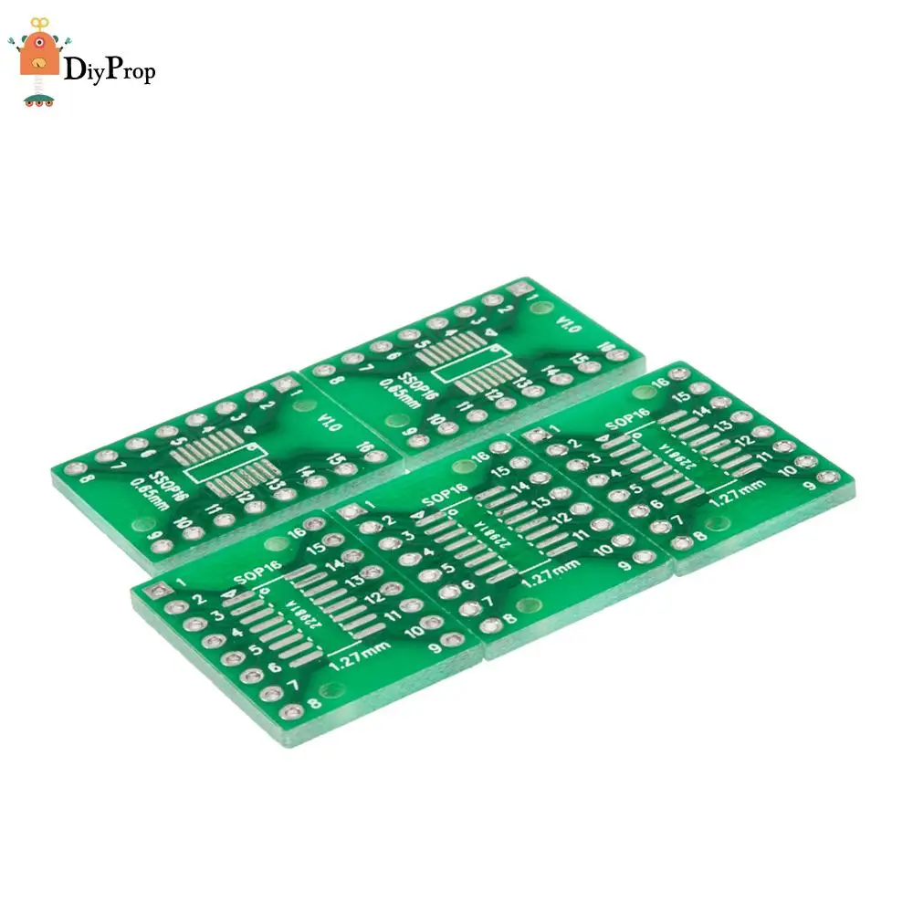 

New 10* SO16 SSOP16 TSSOP16 Patch Turns Into DIP Converter PCB Board 0.65/1.27mm