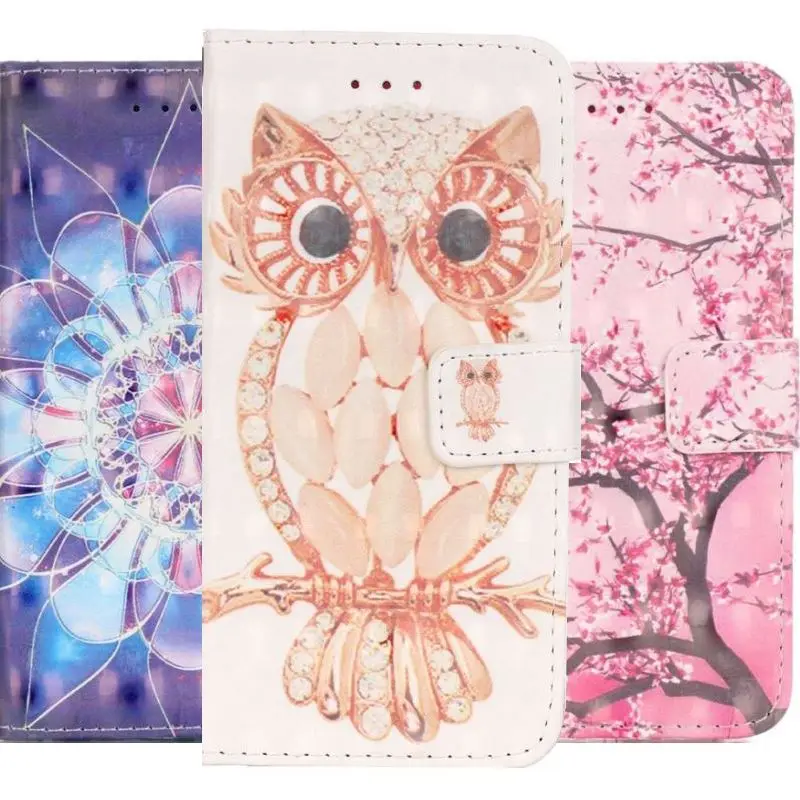 

For iPhone 7 8 6 6S Plus 5 5S ipod touch 6 Luxury Flip Case Cute Cherry Tree Balloon Bear Chimes Wallet Card Pocket Cover E03Z
