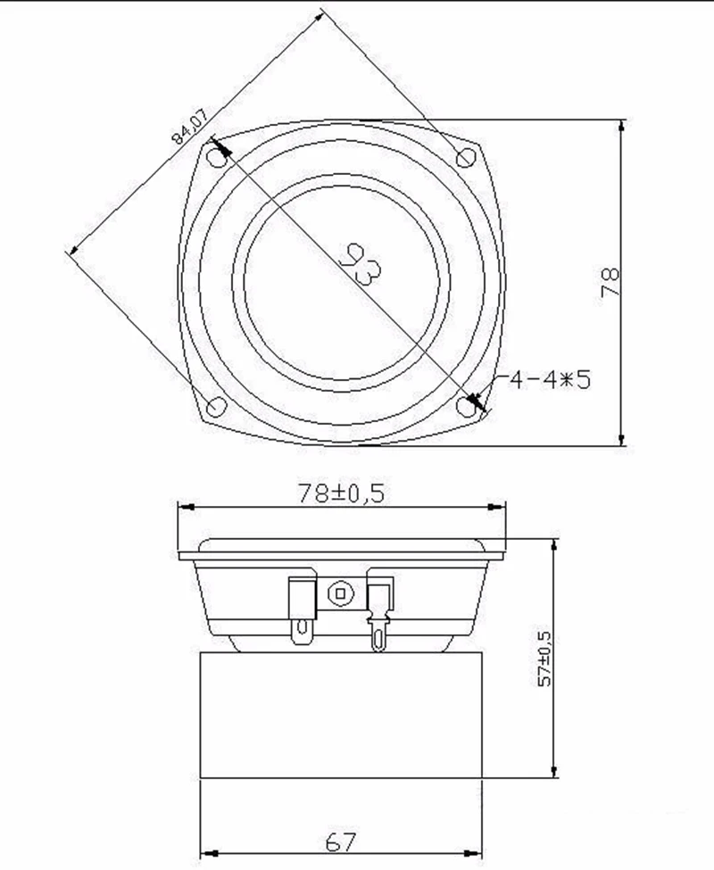 3 inch Full Range Speaker Full frequency speaker paper cone Aluminum bullet Casting Aluminum Basket 4ohm 8ohm 20W
