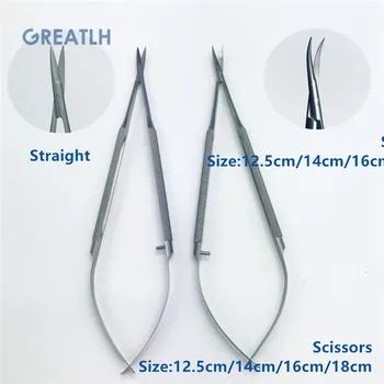 

1pcs High Quality Stainless steel Scissors ophthalmic microsurgical instruments surgical tools