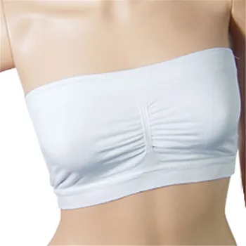 

DHL Free shipping 6 Colors Sexy Women Bandeau Boob Tube Bra With Pads 5 Sizes 600pcs(200sets)