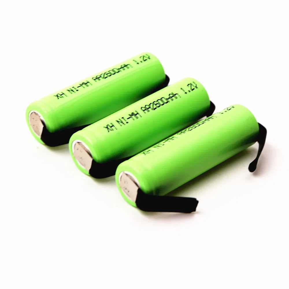 Большая емкость AA Ni MH аккумуляторная батарея 2600 mAh 1 2 V с пятно сварочное