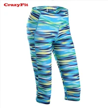 CrazyFit спортивные лосины для бега Леггинсы для женщин для йоги, фитнеса, тренировок в спортзале дышащие компрессионные штаны Спортивная одежда