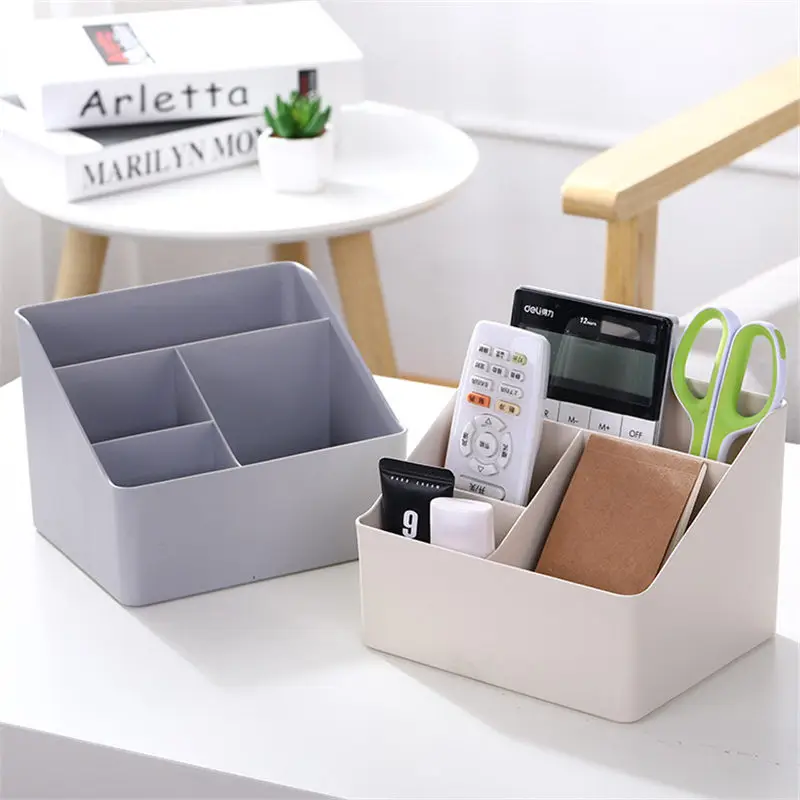 

Coloffice Plastic Creative Stationery Holder Desktop Storage Box stationery Debris Finishing Box Office School Supplies 1Piece