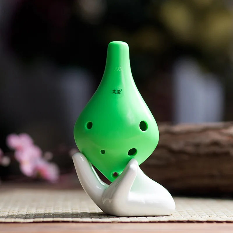 Plastic 6 hole ocarina alto C ocarina School shop wholesale six holes AC round nose teaching promot - 32890448046