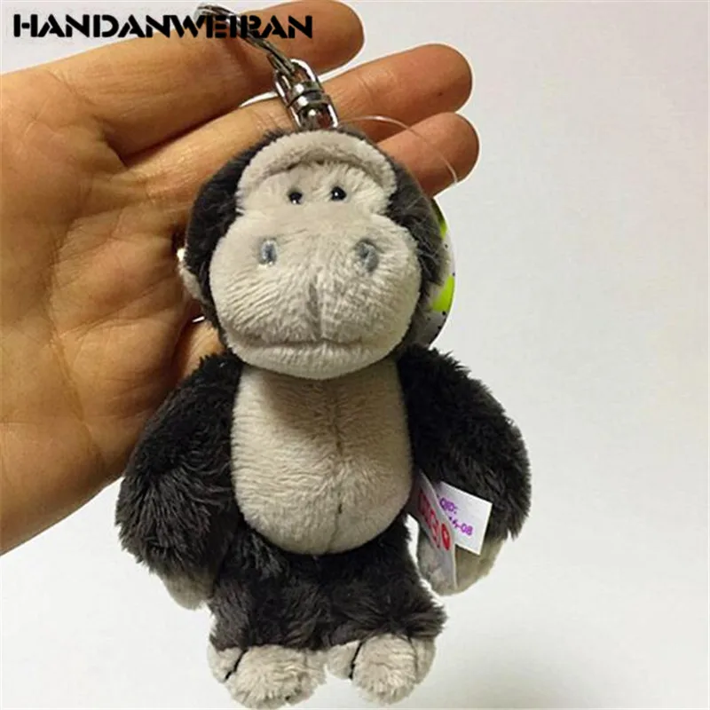 

1PCS Mini Gorilla Plush Toys Small Pendant Creative Cute Monkey Stuffed Toy Keychain Couple Birthday Gift New 10CM HANDANWEIRAN