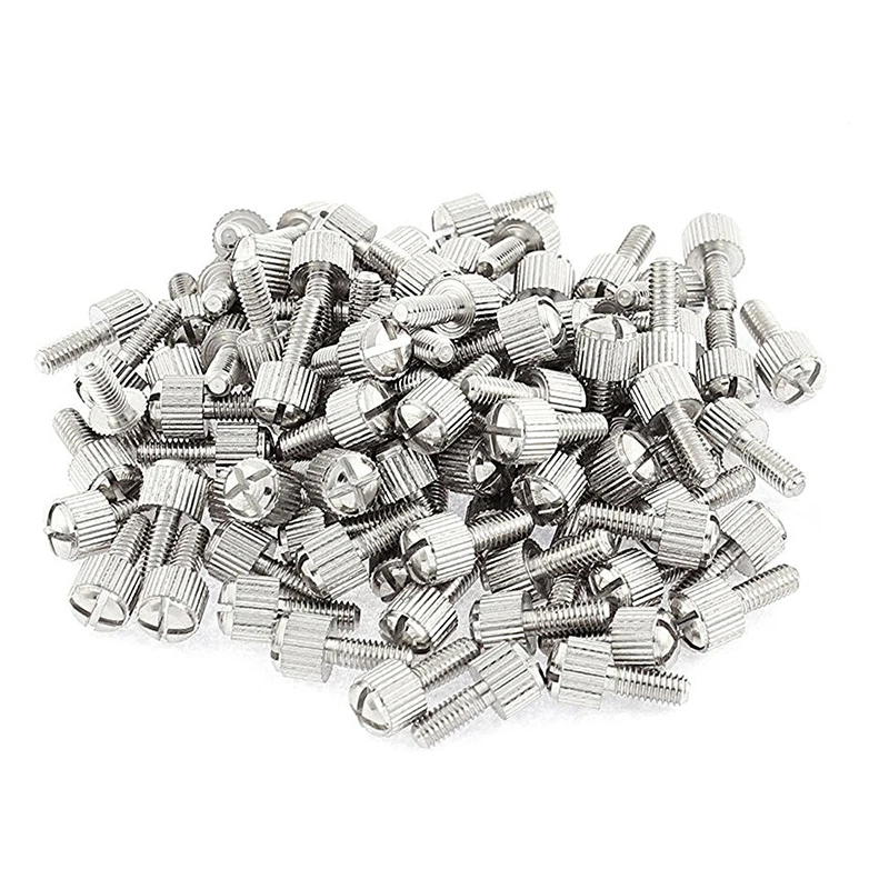 

Computer PC Case M4x10mm Knurled Head Phillips Thumb Screws 100pcs