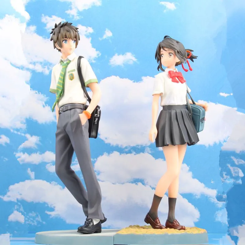 

Your Name Taki Mitsuha Cartoon Model Doll PVC 22cm Japanese Anime Action Figure for Collection Birthday Gift 180104