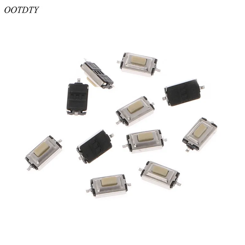 

OOTDTY 100 Pcs 3x6x2.5mm Momentary Tact SMD SMT Push Button Micro Switch 2 Pin