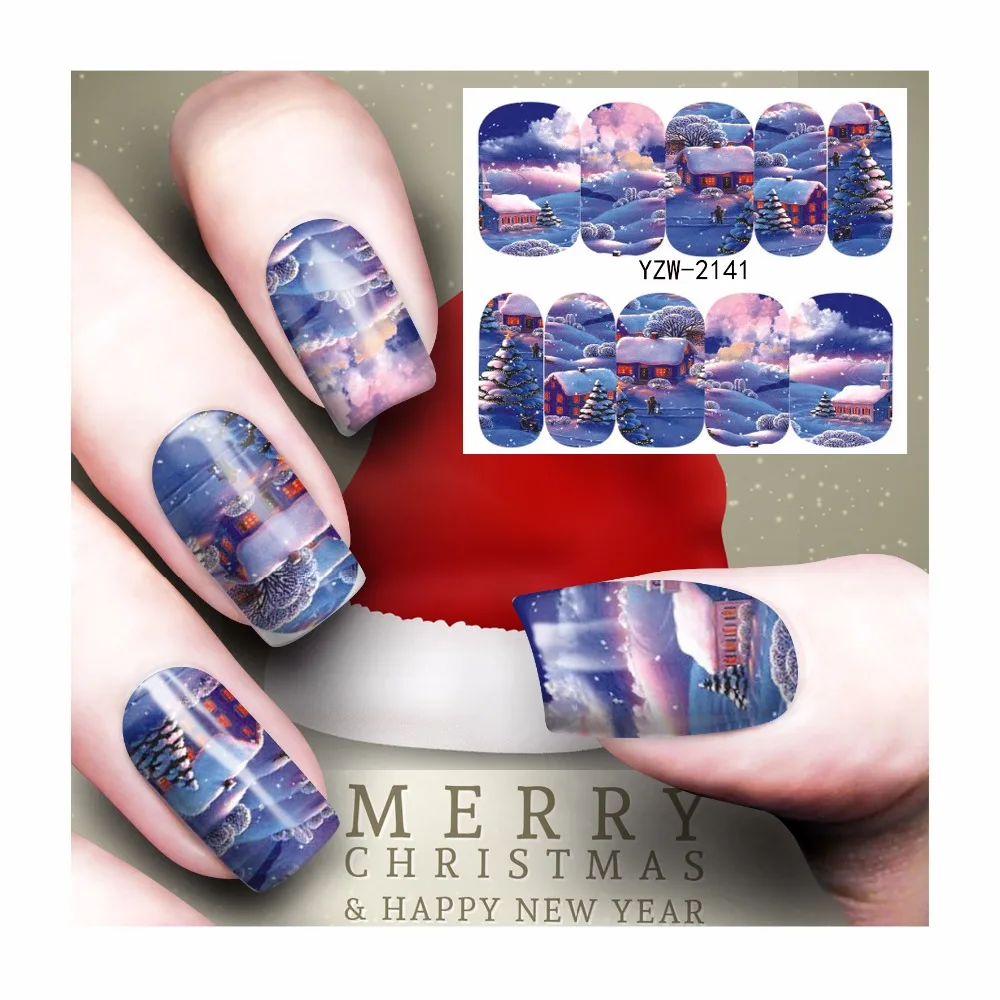 WUF 1 Sheet Nail Art Water Tattoo Snowman Theme Design Nails WUF 1 Sheet Nail Art Water Tattoo Snowman Theme Design Nails Christmas Design Water Transfer Decals-in Stickers & Decals from Beauty & Health on ... - WUF 1 Sheet Nail Art Water Tattoo Snowman Theme Design Nails