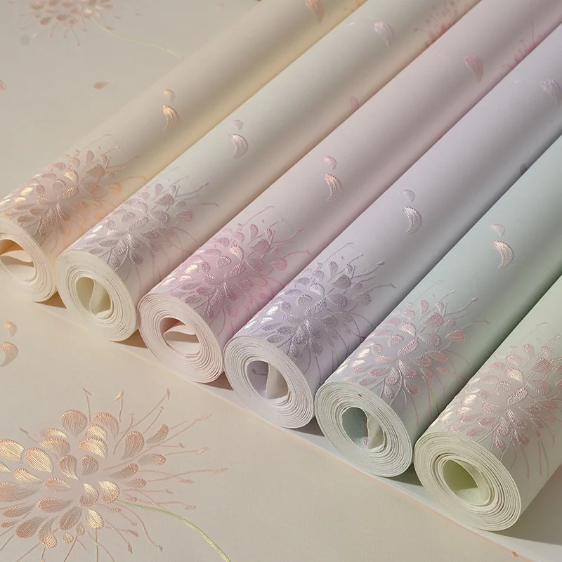 

3D wall paper papel de parede Three-dimensional Korean Korean garden dandelion warm living room bedroom full of wallpaper