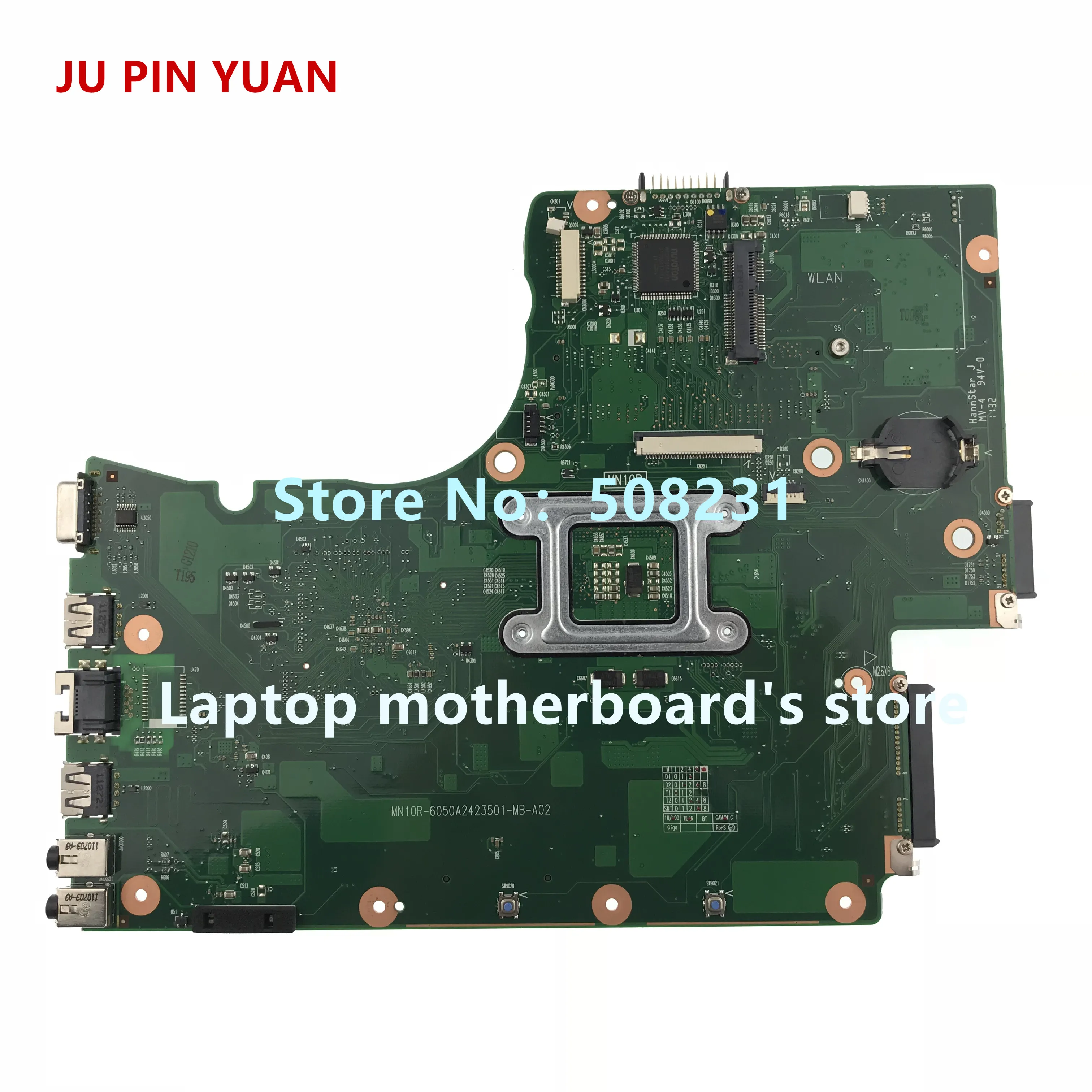 JU PIN юаней V000225140 плата для Toshiba Satellite C650 C655 материнская плата для ноутбука MN10R-6050A2423501-MB-A02