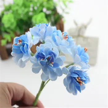 

72pcs Silk Gradient Stamen Handmake Artificial Flower Bouquet Wedding Decoration DIY Wreath Gift Scrapbooking Craft Fake Flower