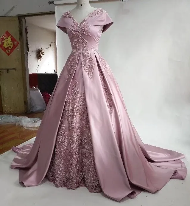 CloverBridal пыльно-розовые бусинки прямоугольные узоры винтажные Выпускные платья большая накидка на плечи вечерние vestido longo festa