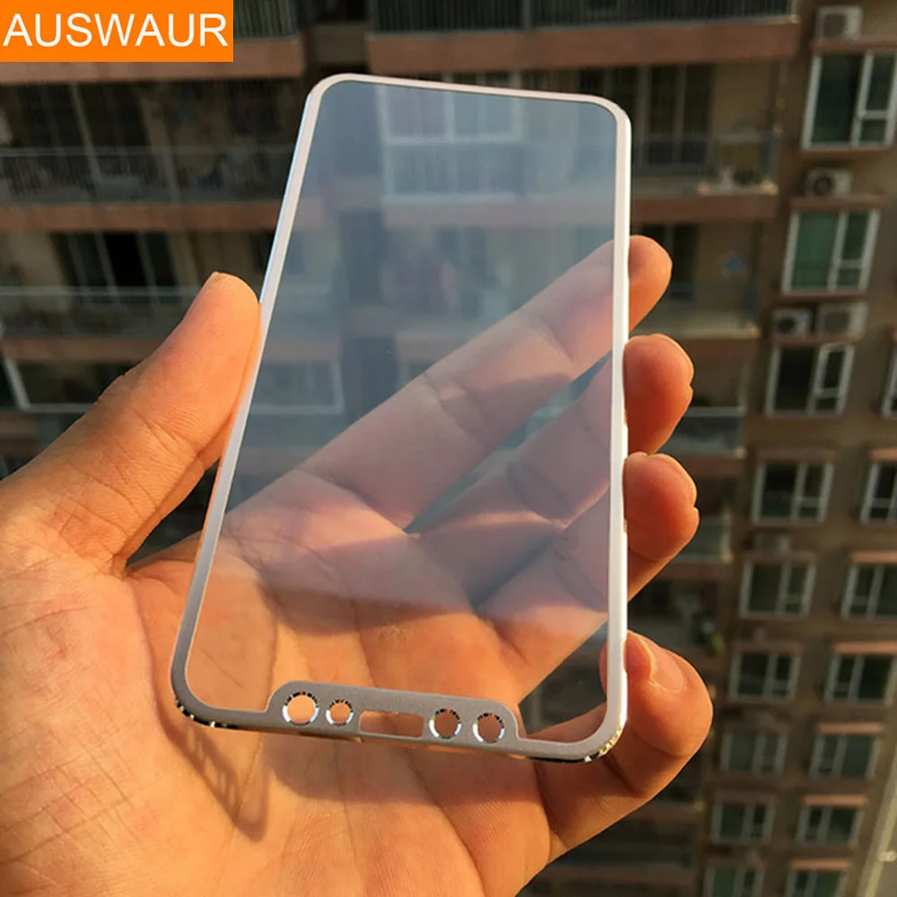 200pcs 100 Fit 3D Aluminium Alloy Border Tempering Glass for iPhone X