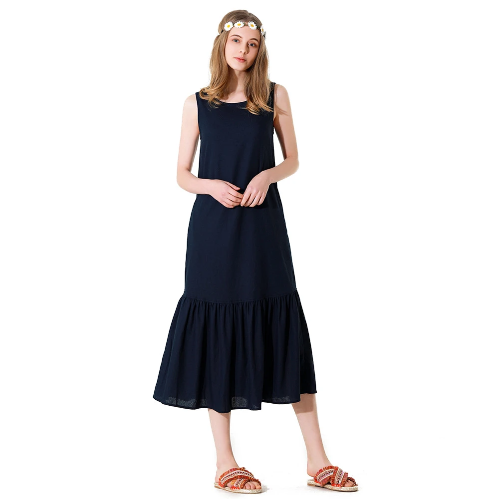 plus size cotton tank dress