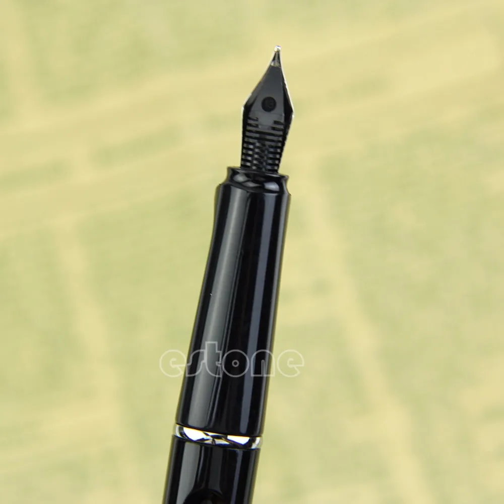 Роскошная Jinhao 599A сафари каллиграфическая ручка Крышка в пластике avec baril noir