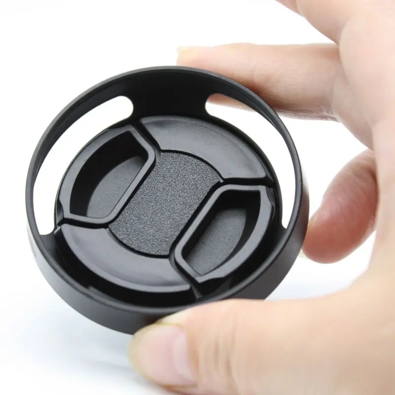 Camera Lens Hood Metal Vented Screw-in Lente Protect Cap 49mm 52mm 55mm 58mm 62mm 67mm 72mm 77mm 82mm For Leica Canon Nikon Sony